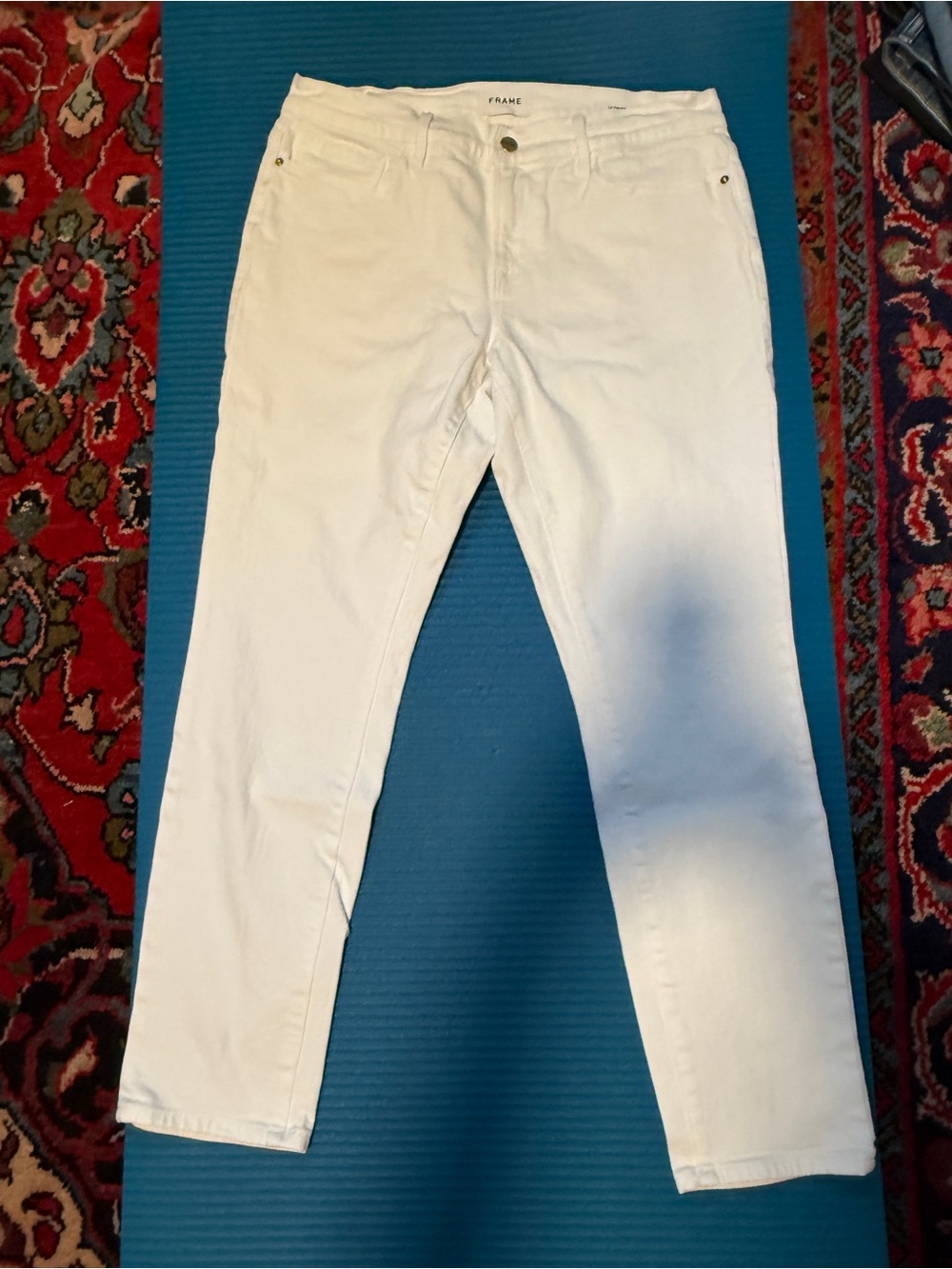 Frame Denim Women’s White “Le Garçon” Jeans